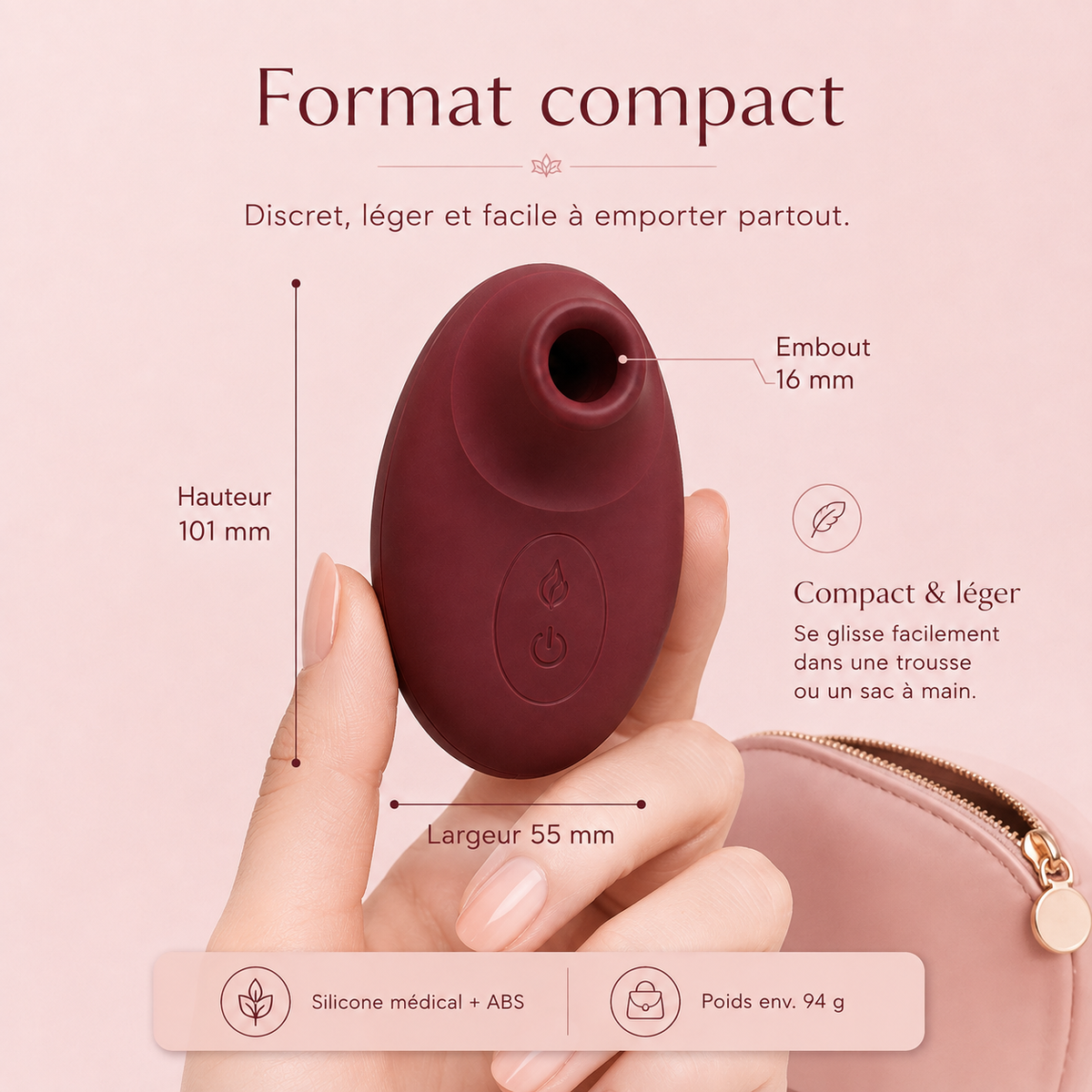 AÉLIS Stimulateur clitoridien à air pulsé – 10 modes