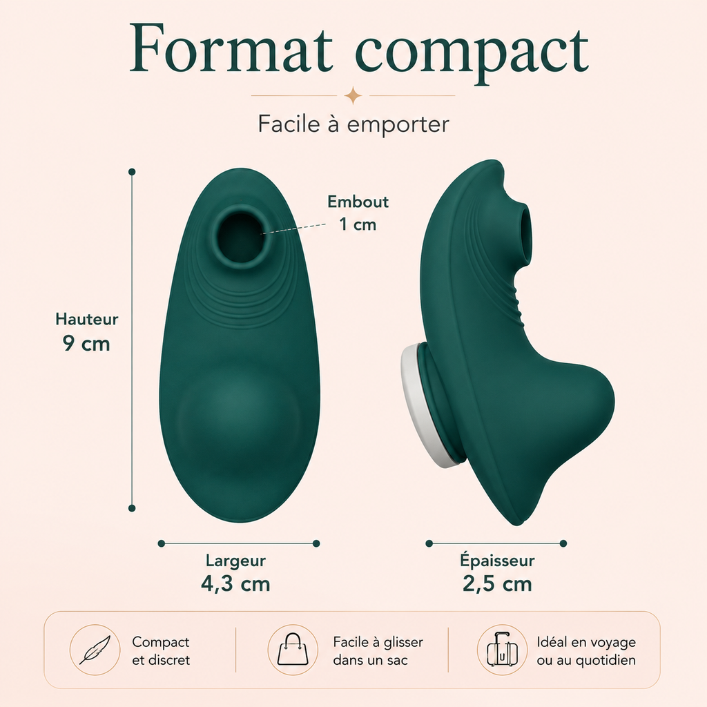 ONYRA — Stimulateur intime 2-en-1 à air pulsé et vibrations