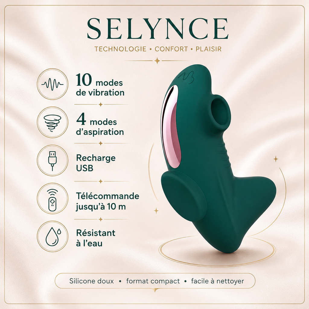 ONYRA — Stimulateur intime 2-en-1 à air pulsé et vibrations